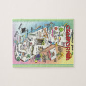 カリフォルニア州イラスト入りジグソーパズル 8x10 ジグソーパズル (横)