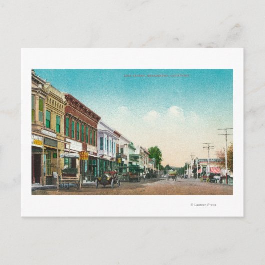 カリフォルニア州イーストストリートヘルズバーグのビュー ポストカード (正面)