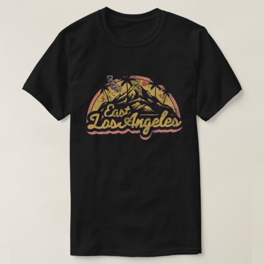 カリフォルニア州イーストロサンゼルス Tシャツ (デザイン正面)
