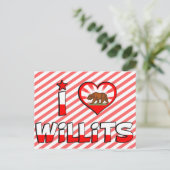 カリフォルニア州ウィリッツ ポストカード (スタンド正面)