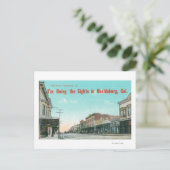 カリフォルニア州ウェストストリートヘルズバーグのビュー ポストカード (スタンド正面)