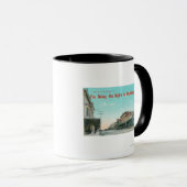 カリフォルニア州ウェストストリートヘルズバーグのビュー マグカップ (正面右)