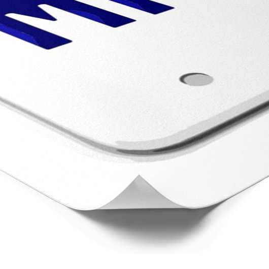 カリフォルニア州ウルフライセンスプレート ポスター (角)