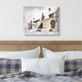 カリフォルニア州エンパイアミンコテージグラスバレー キャンバスプリント (インサイチュ (寝室))