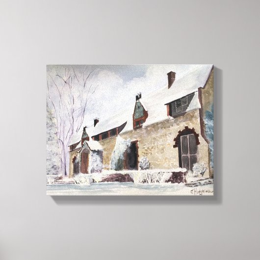 カリフォルニア州エンパイアミンコテージグラスバレー キャンバスプリント (正面)