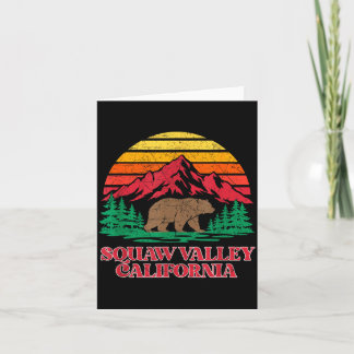カリフォルニア州オリンピックバレーのハイイログマ ビンテージ カード
