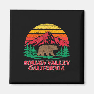 カリフォルニア州オリンピックバレーのハイイログマ ビンテージ マグネット