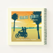 カリフォルニア州オレンジカウンティビーチ ノートブック (裏面)