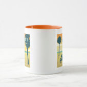 カリフォルニア州オレンジカウンティビーチ マグカップ (中央)