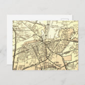 カリフォルニア州オロビルヴィンテージ地図 ポストカード (正面/裏面)