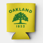 カリフォルニア州オークランド国旗 缶クーラー (正面)