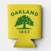 カリフォルニア州オークランド国旗 缶クーラー (裏面)