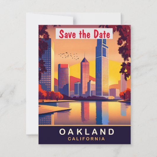 カリフォルニア州オークランド 旅行 ポストカード (正面)