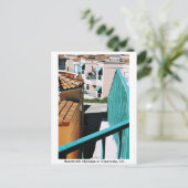 カリフォルニア州オーシャンサイドにあるボードウォークの街並み。 ポストカード (スタンド正面)