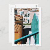 カリフォルニア州オーシャンサイドにあるボードウォークの街並み。 ポストカード (正面/裏面)