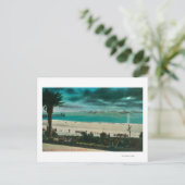 カリフォルニア州オーシャンサンタクルーズの米国軍艦の眺め ポストカード (スタンド正面)