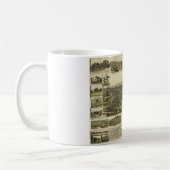 カリフォルニア州オーバーンの空中表示(1887) コーヒーマグカップ (左)