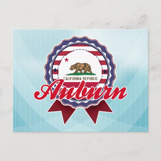 カリフォルニア州オーバーン ポストカード (正面)