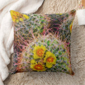 カリフォルニア州カクタス·クローズアップ クッション (ブランケット)