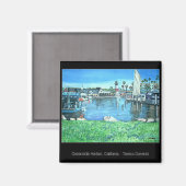 カリフォルニア州カリフォルニア州オーシャンサイドハーバー マグネット (正面/裏面)