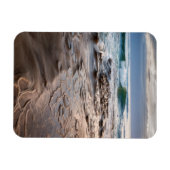 カリフォルニア州カリフォルニア州ビーチで波打ち マグネット (横)