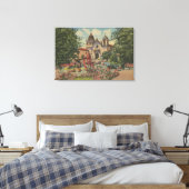 カリフォルニア州カーメル – ミッション・サン・カルロス・デ・ボロメオ キャンバスプリント (インサイチュ (寝室))