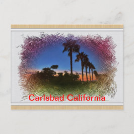 カリフォルニア州カールスバッドのポストカードサンセット ポストカード