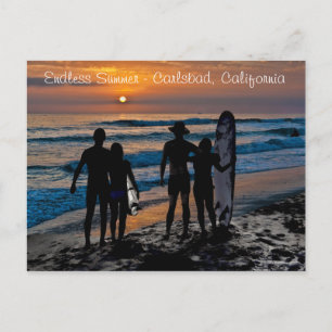 カリフォルニア州カールスバッドの果てしない夏(米国) ポストカード