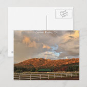 カリフォルニア州ガーナーバレーのレインボーハガキ ポストカード (正面/裏面)