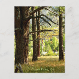 カリフォルニア州ガーナーバレーの風光明媚なトレイルのポストカード ポストカード