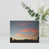 カリフォルニア州キャンベルの夕日 ポストカード (スタンド正面)