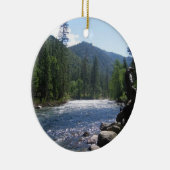 カリフォルニア州キングスキャニオン、サウスフォークキングズリバー セラミックオーナメント (右)