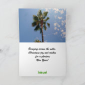 カリフォルニア州クリスマススタイルカード シーズンカード (内部)