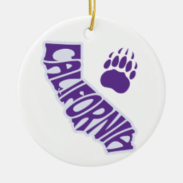 カリフォルニア州クリスマスツリーオーナメント セラミックオーナメント