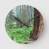カリフォルニア州グラントグローブのジャイアントセコイアス ラウンド壁時計 (正面)