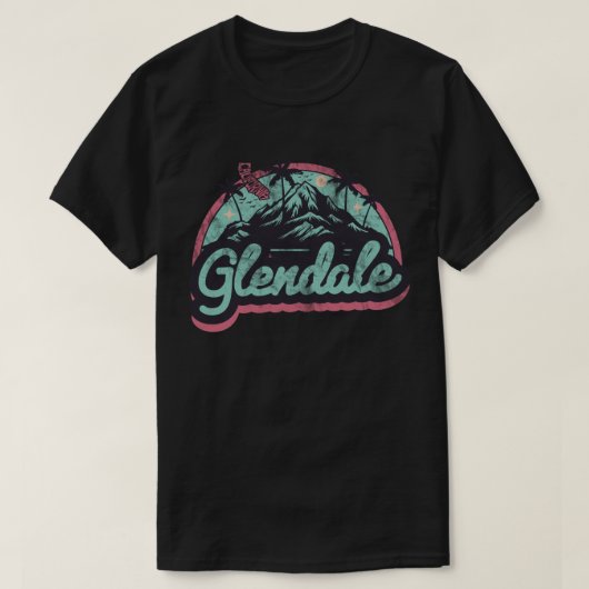 カリフォルニア州グレンデール Tシャツ (デザイン正面)