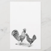 カリフォルニア州グレーの雄鶏とメーン 便箋 (正面)