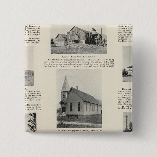 カリフォルニア州ケンウッド 缶バッジ (正面)