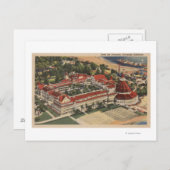 カリフォルニア州コロナド - ホテル・デル・コロナドの鳥瞰図 ポストカード (正面/裏面)