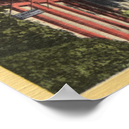 カリフォルニア州コロンビア – 通りシーン ポスター (角)