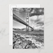 カリフォルニア州ゴールデンゲートブリッジ ポストカード (正面/裏面)