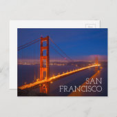 カリフォルニア州ゴールデンゲートブリッジ ポストカード (正面/裏面)