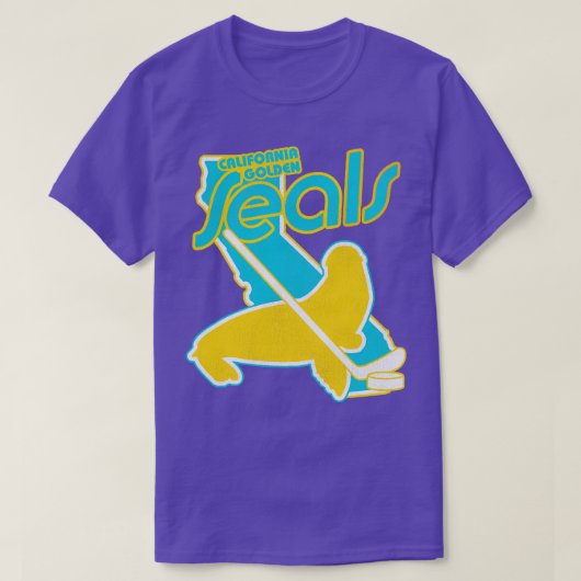 カリフォルニア州ゴールデンシールズホッケーチーム1 Tシャツ (デザイン正面)