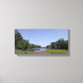 カリフォルニア州サクラメントにあるアメリカの川 キャンバスプリント