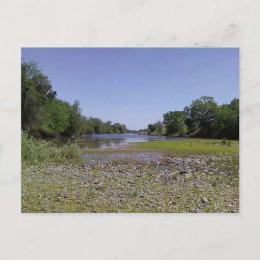 カリフォルニア州サクラメントにあるアメリカの川 ポストカード (正面)
