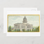 カリフォルニア州サクラメントの首都建物 ポストカード (正面/裏面)