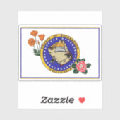 カリフォルニア州サクラメント州旗 シール (シート)