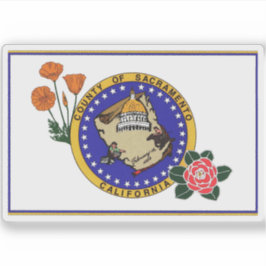 カリフォルニア州サクラメント州旗 シール