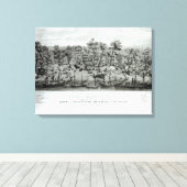 カリフォルニア州サクラメント市 キャンバスプリント (インサイチュ (ウッドフロア))