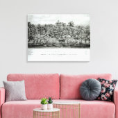 カリフォルニア州サクラメント市 キャンバスプリント (インサイチュ (リビング))